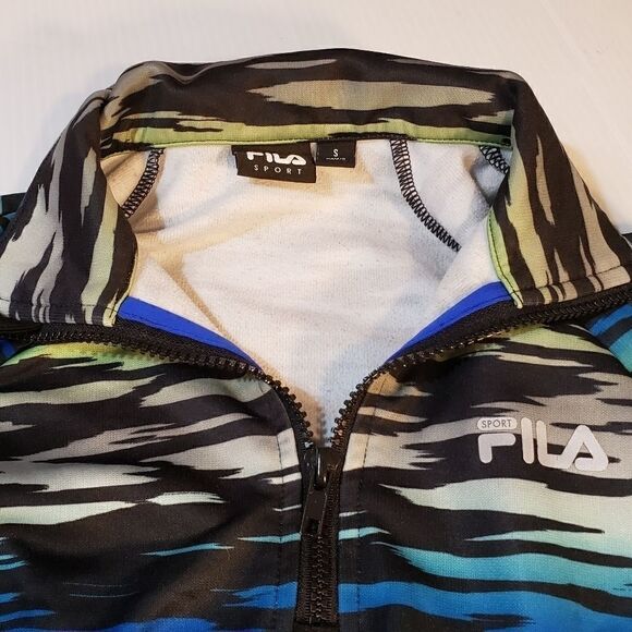 Fila Sport 1/4 Zip Pullover Jacket Size Small - Picture 1 of 8